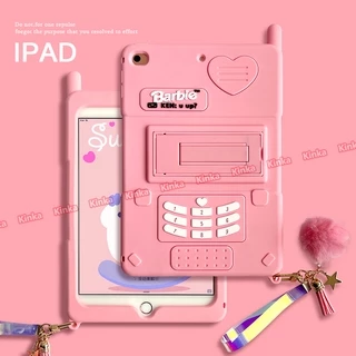 Moda Rosa Menina Boneca Barbie Telefone Proteção Queda Suave Caso Capa Para O ipad Da Apple Air1 Air2 Air3 Air4 10.9 Mini1 Mini2 Mini3 Mini4 Mini5 ipad5 iPad6 10.2 " iPad7th 2019 Pro9.7 " 2017/2018 Pro10.5 " 2 3 4 Pro11 Pro 12.9 2020 De Silicone