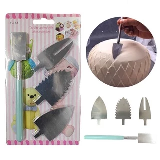 Kit Ferramentas para Esculpir Decoração de Bolos e Massas, Pasta Americana - Confeitaria e Artesanato