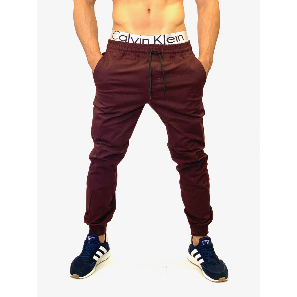 Calça masculina store cor de vinho