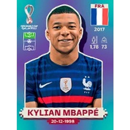 Figurinhas Mbappé Copa 2022 e 2018 #albumdacopa #mbappé #futebol