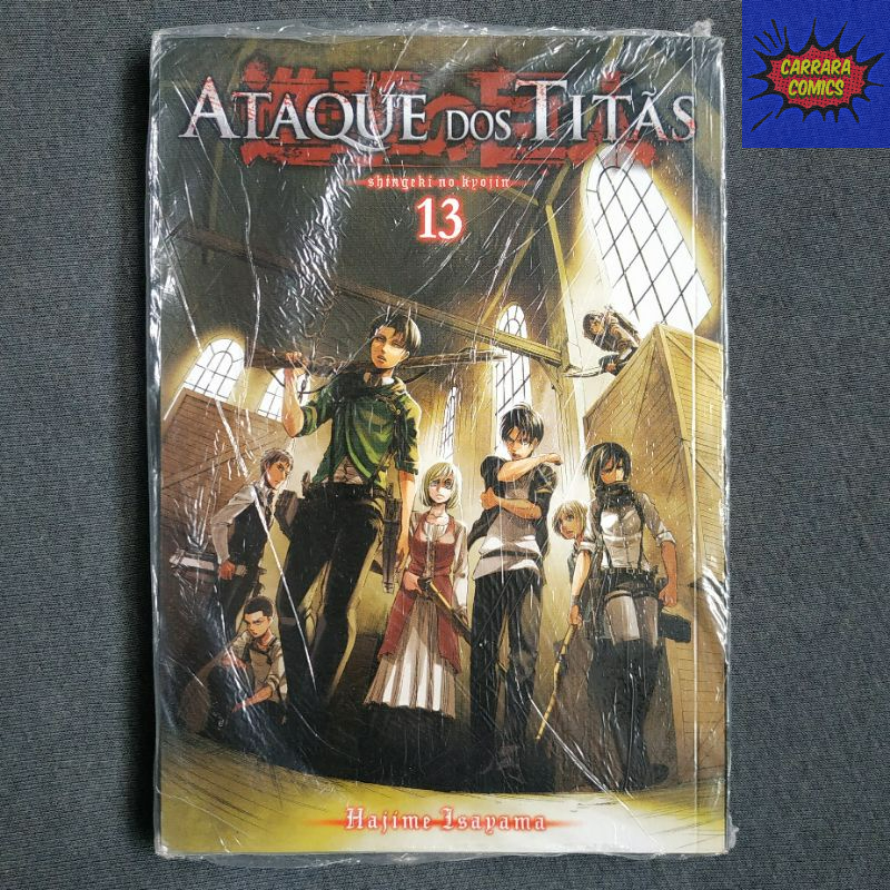 Mangá Ataque dos Titãs - Volume 13 (Novo, Lacrado, Shingeki no Kyojin Panini Mangás)