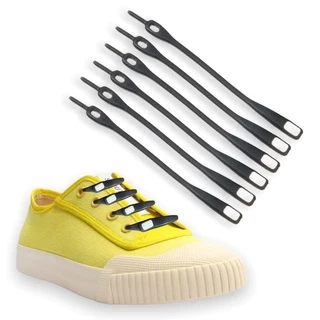 Cadarços De Silicone Elástico Para Tênis Cor 6 Unidades