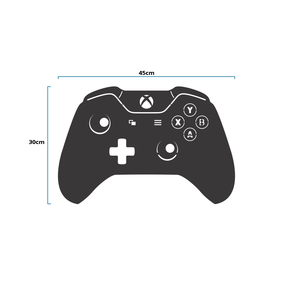 Quadro Decorativo Controle Xbox MDF 3mm Preto Fosco - dv cut | Shopee ...