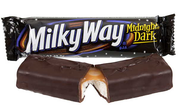 Chocolates Importados EUA - Milky Way Midnight - Amargo c/ Caramelo