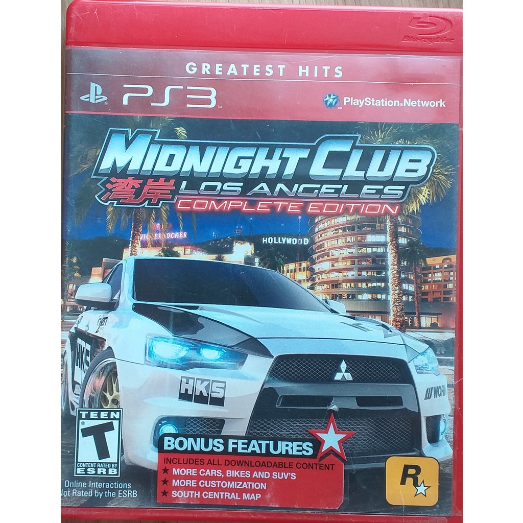 Jogo Ps3 Midnight Club Los Angeles Original Playstation 3