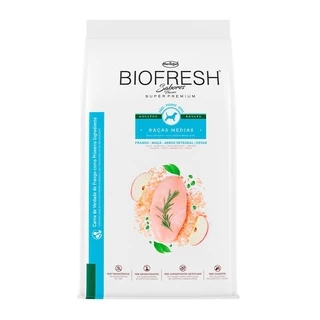 Racao Caes Biofresh Adultos Frango Raças Medias 10,1kg