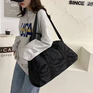 GRANDE CAPACIDADE bolsa mala academia e viagem feminina com alça transversal (NOVO MODELO NAO HA ESPACO PARA TENNIS) em Oferta na Shopee