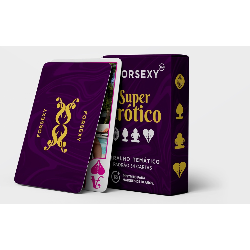 Baralho Super Erótico +18 Forsexy - 54 Cartas Posições Sexo | Shopee Brasil