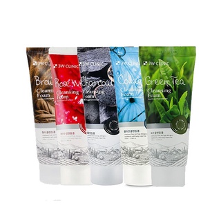 3w clinic cleansing foam 100g 5 types