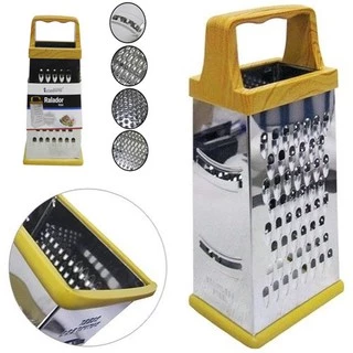Ralador 4 Faces Inox Com Base De Silicone Antiderrapanteral Para Cozinha ralo ralador alimentos, queijo legumes ralador cenoura