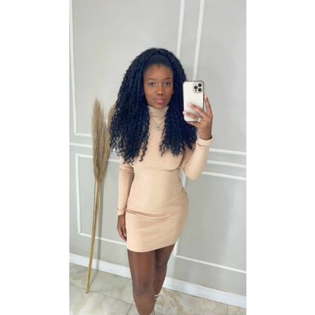 Vestido Blogueira Nude Costas Nua Moda Gringa Tumblr Baddie | Shopee Brasil