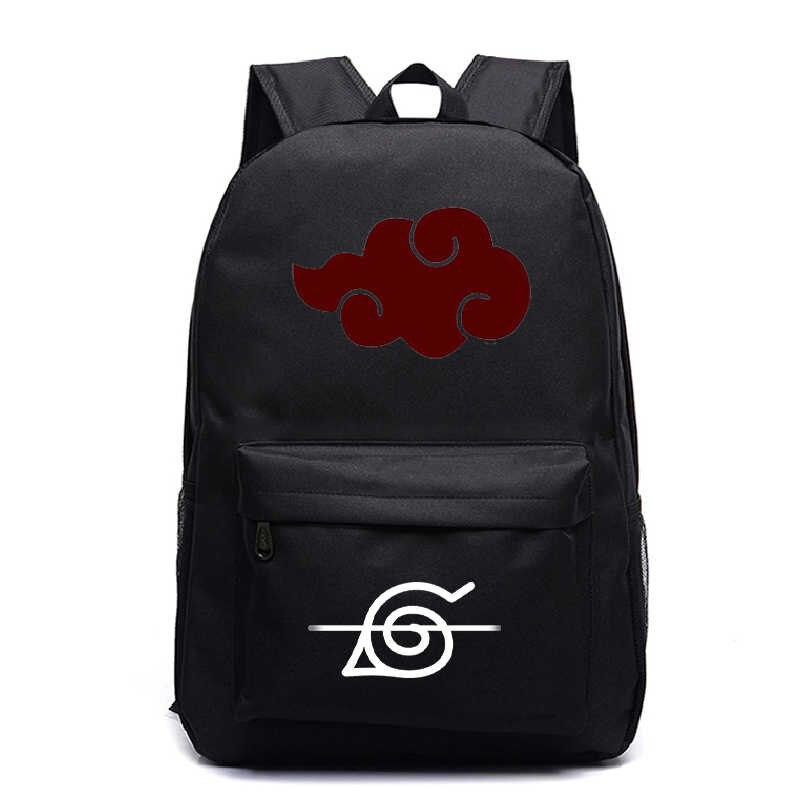 Bolsa Mochila Naruto Nuvem Akatsuki Aldeia da Folha Renegada Unissex