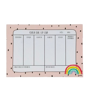 Planner de Mesa Semanal Permanente FRICOTE - Arco-Íris - ML