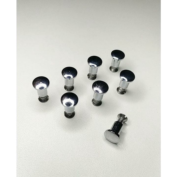 Kit 8 Rebites + Parafusos Aço inox para Assento Sanitário