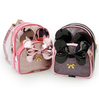 Bolsa Escolar Feminina Minnie Mouse Costa Creche Pre Escola