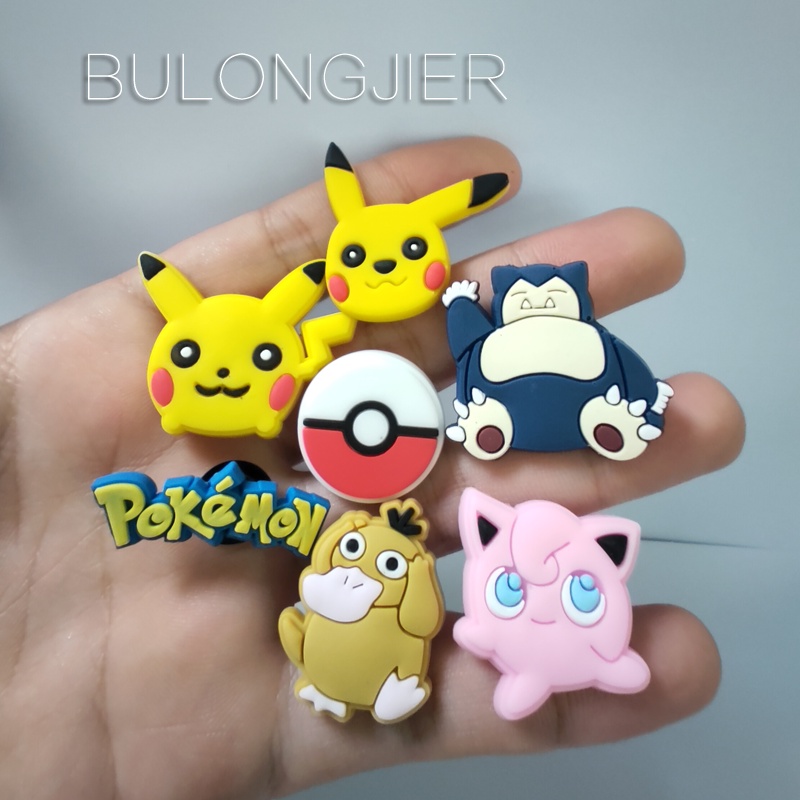 Chaveiro Tipo Crocs Jibbitz Pokemon Fofo De Botão DIY - Escorrega o Preço