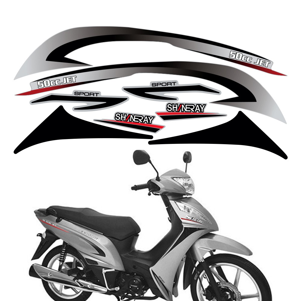 Kit Adesivos Shineray Jet 50cc | Shopee Brasil