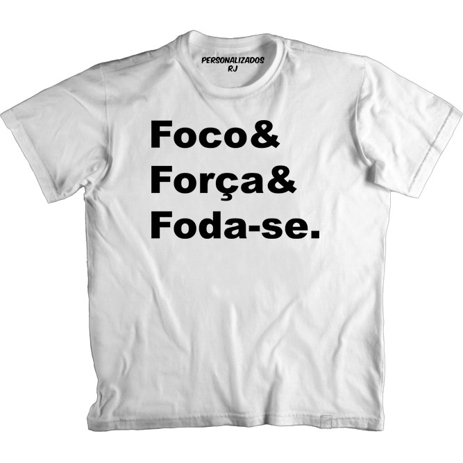 T-shirt com Amarração Foco Nas Coisas Boas - Vendaecia