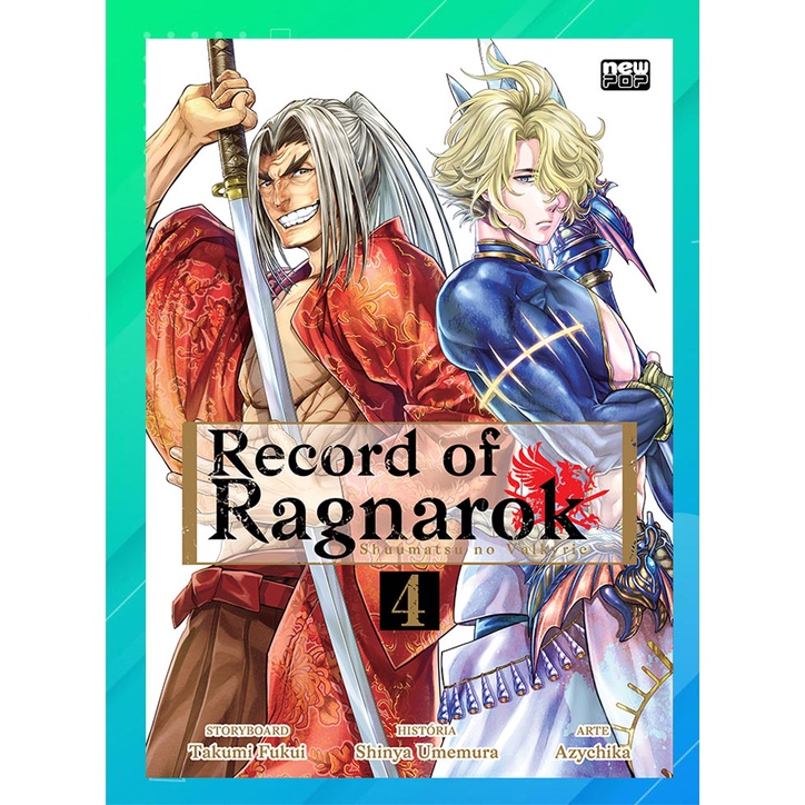 Record Of Ragnarok Vols. 1 + 2 + 3 + 4 KIT Mangá NewPOP Lacrados