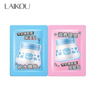 LAIKOU Milk Face Cream Whitening Remove Wrinkles Moisturizer Cream 2pcs