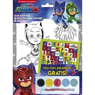 PJ Masks - Colorindo com Adesivos