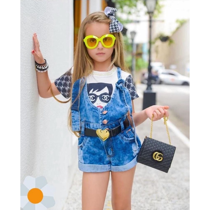 Look jeans 2024 infantil feminino