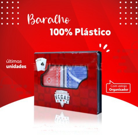 Jogo De Baralho Estojo de Metal 108 Cartas Buraco Sueca Truco Tranca 100%  Plástico - Poker - Baralho - Magazine Luiza