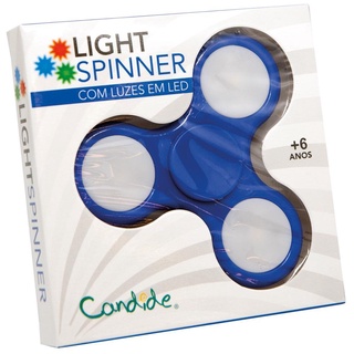 Fidget Spinner Com Luzes (Azul)