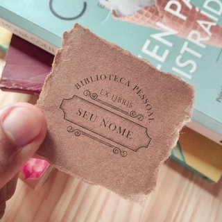 Carimbo Biblioteca Particular Vintage Lettering