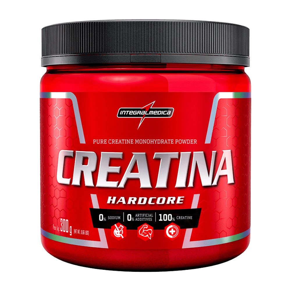 Creatina Hardcore 300g e 150g - Original Integral medica