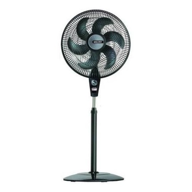 Ventilador de coluna Mallory Delfos TS+ turbo preto com 6 pás cor grafite de polipropileno, 40 cm de diâmetro 127 V