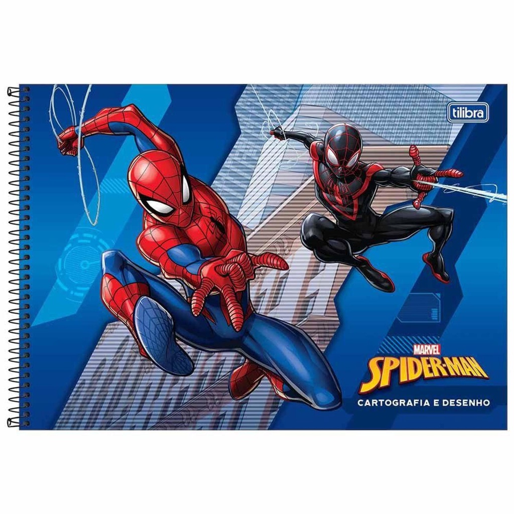 Caderno De Cartografia Homem Aranha Folhas Tilibra Shopee Brasil