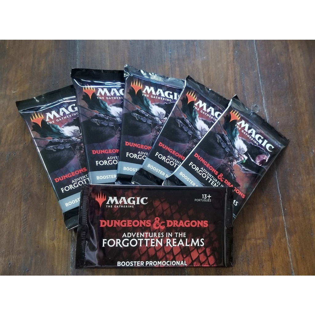 Kit 5 boosters + 1 Booster Promo Magic The Gathering, MTG, Jogo de