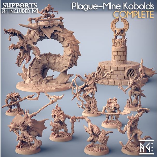 Miniatura para RPG – Coleção Plague-Mine Kobalds