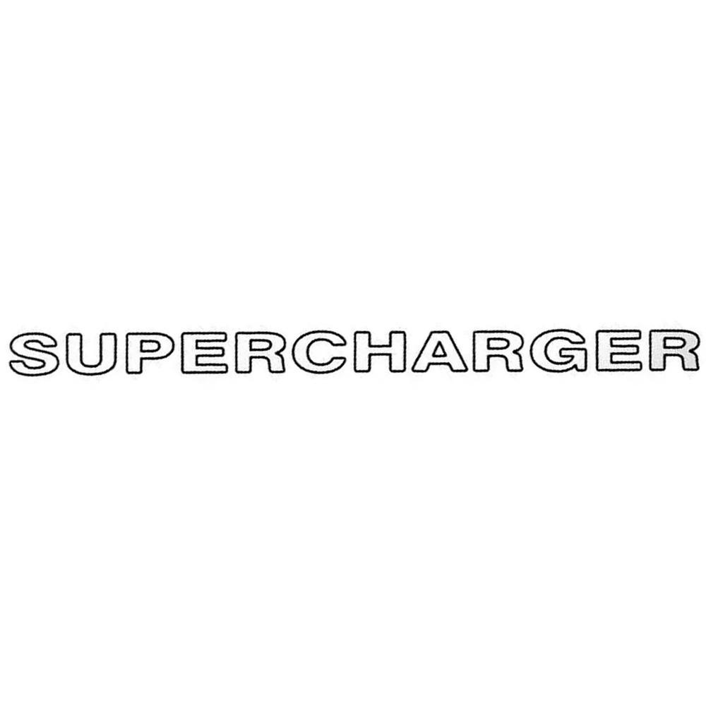 Emblema Letreiro Supercharger Fiesta 2002 a 2006 Resinado