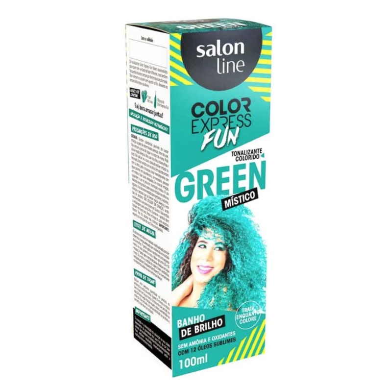 Tonalizante Color Express Fun Green Místico - Salon Line 100Ml | Shopee ...