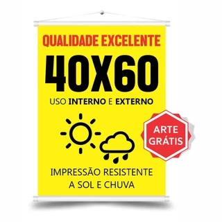 Banner 40x60cm - Arte Grátis