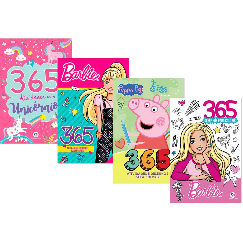Livro Infantil 101 Barbie com Desenhos de Pintar Colorir Ciranda Cultural