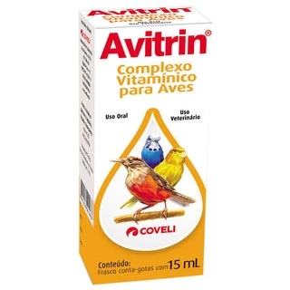 Polivitamínico Coveli Avitrin para Pássaros 15ml