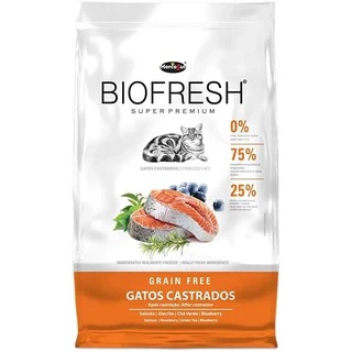 Ração Super Premium Biofresh Gatos Castrados 7,5kg