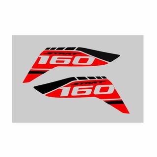 Adesivo Cg Start 160 Tanque Lat +gravata Cinza Moto Vermelha