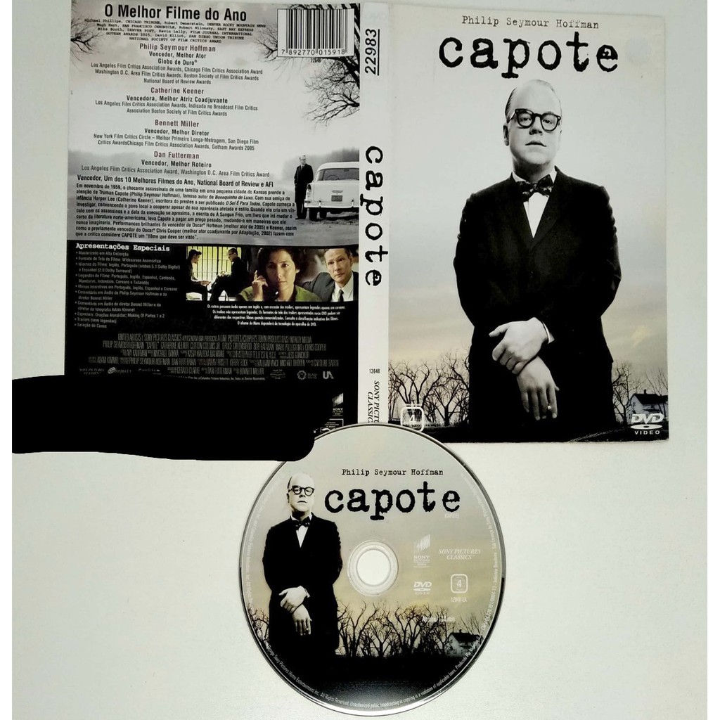 Dvd - Capote - Philip Seymour Hoffman - Original | Shopee Brasil