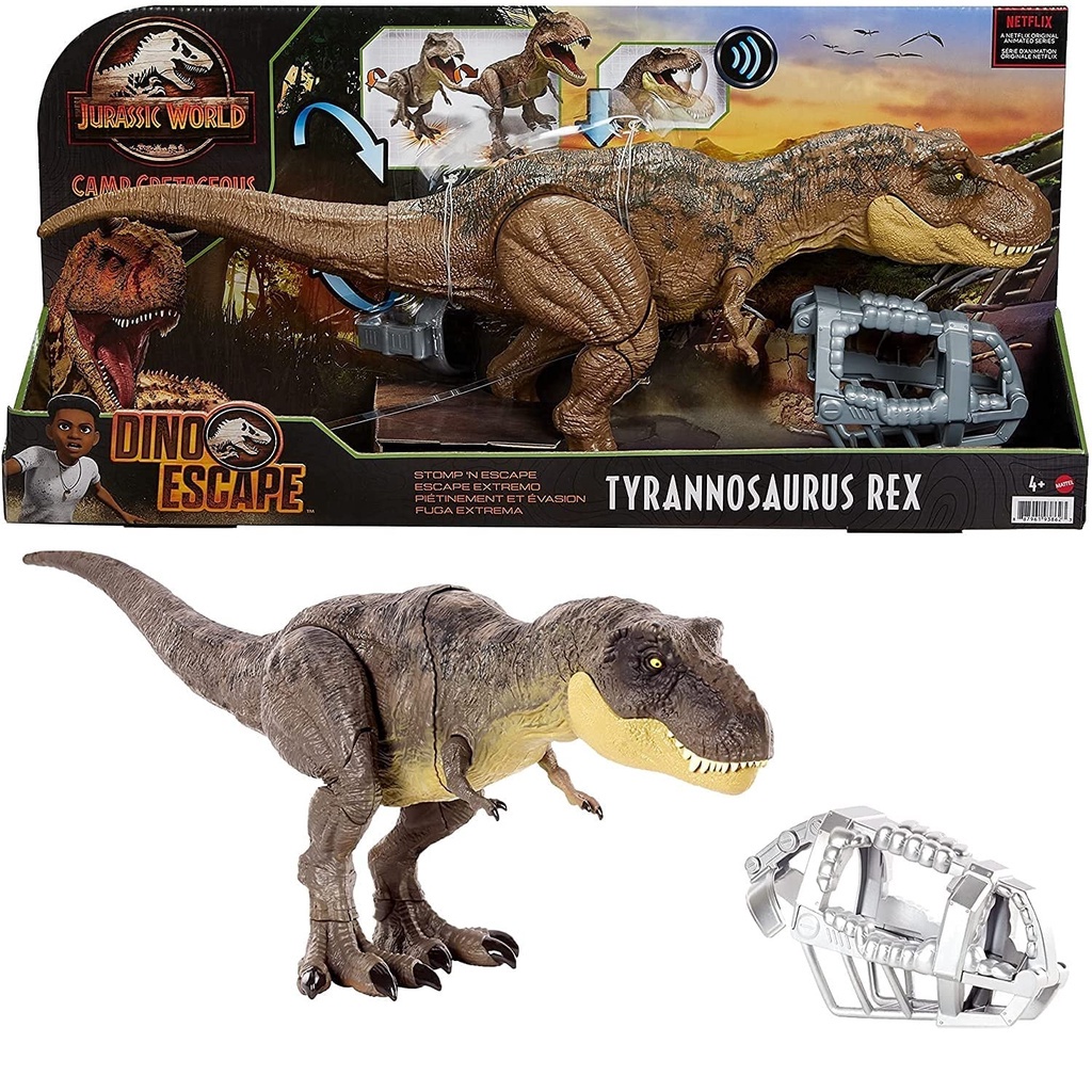 Dinossauro Tiranossauro REX Coleção Dino Max Emborrachado Jurassic Park T- Rex