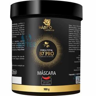 Máscara Força Total B7 PRO Complexo de Biotina Hábito Cosméticos