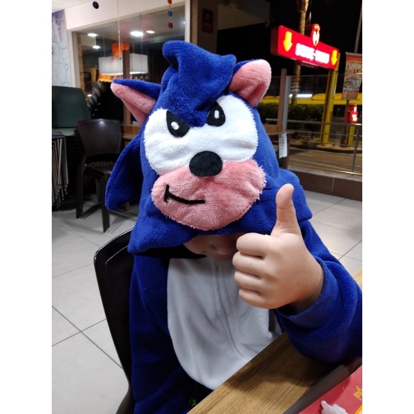 Fantasia Infantil – Sonic – Macacão – Azul – Tam P – Regina Festas - RioMar  Recife Online