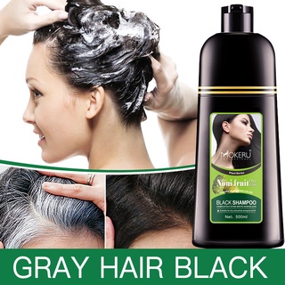 Mokeru Orgânico Natural Tintura De Cabelo Rápido Apenas 5 Minutos Não-Essência Planta Cabelo Corante Preto Tampa Shampoo Cabelo Branco Cinza