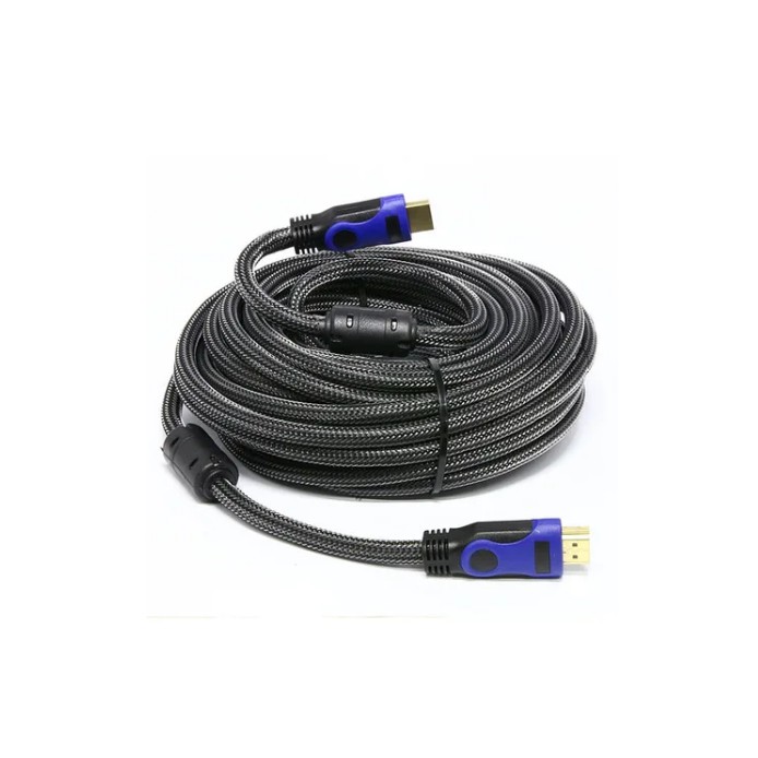 Cabo HDMI OEX Ultra HD 3 Metros - 4K 60Hz 18Gbps | Nylon Trançado Com Conectores Dourados