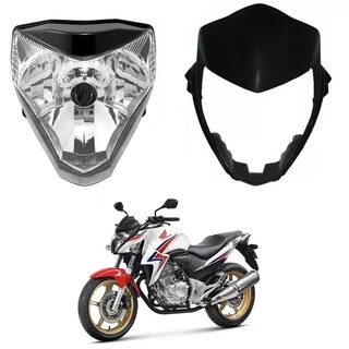 Bloco Ótico Globo Do Farol + Carenagem Frontal Honda Cb300 Cb 300 Cb300r De 2009 Ate 2015