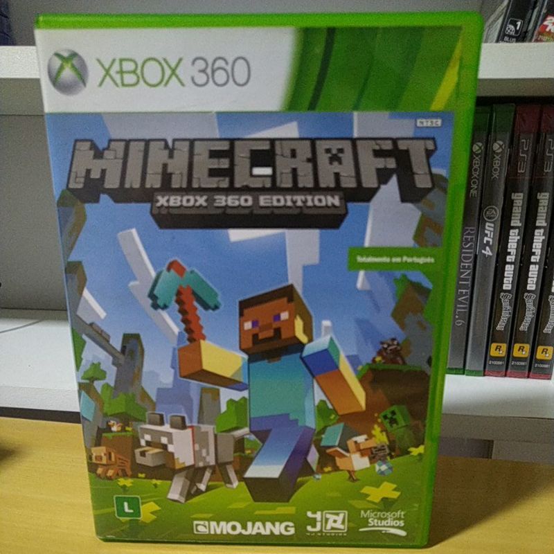 Minecraft xbox 360 jogo