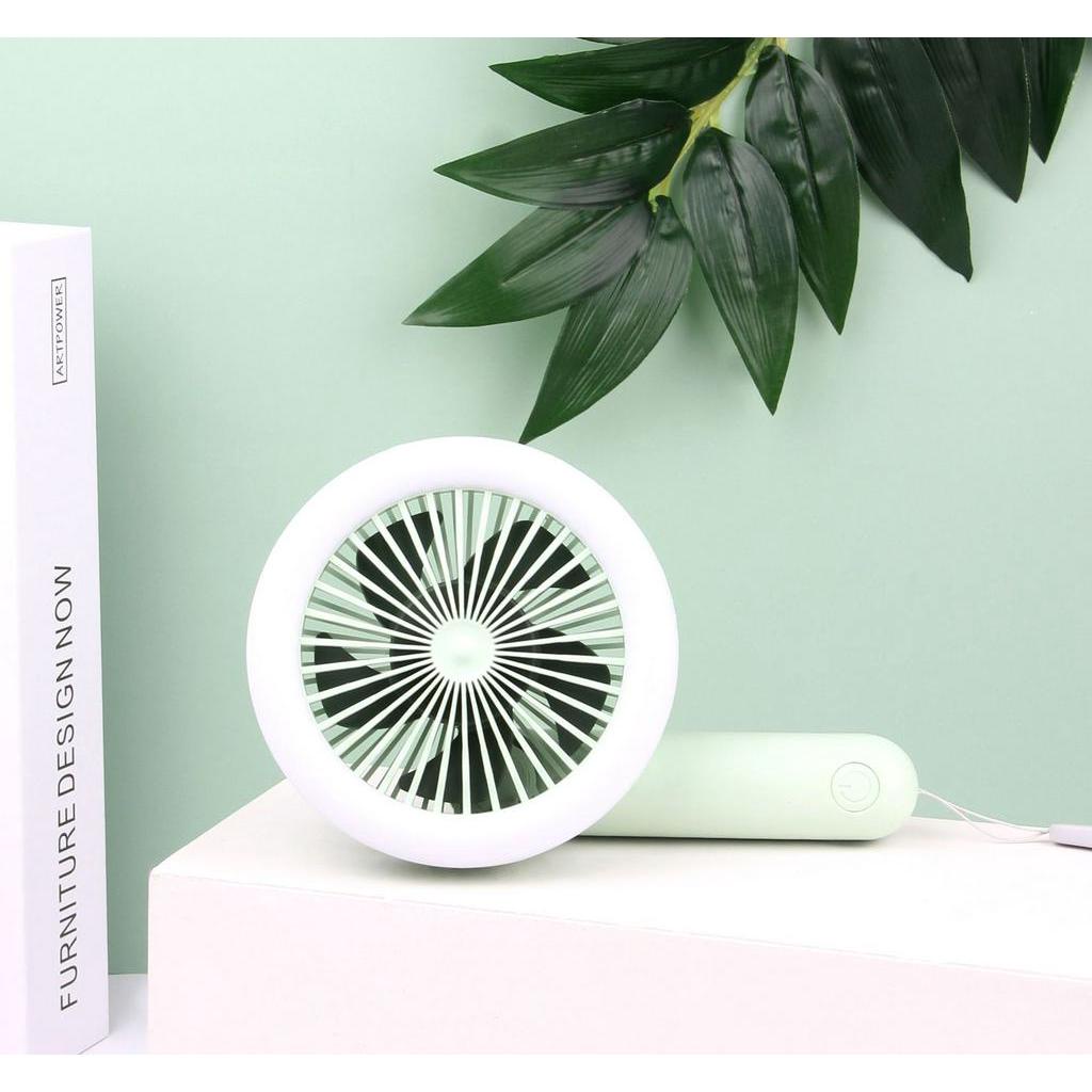 Novo Ventilador Dobrável Portátil Pequeno USB Lâmpada De Carregamento Pendurada De Escritório Estudantil